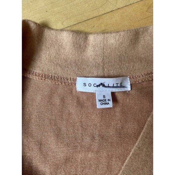 SOCIALITE Women Long Sleeve Cross Front Sweater Dress BNWOT Small Long Sleeve - Picture 5 of 7